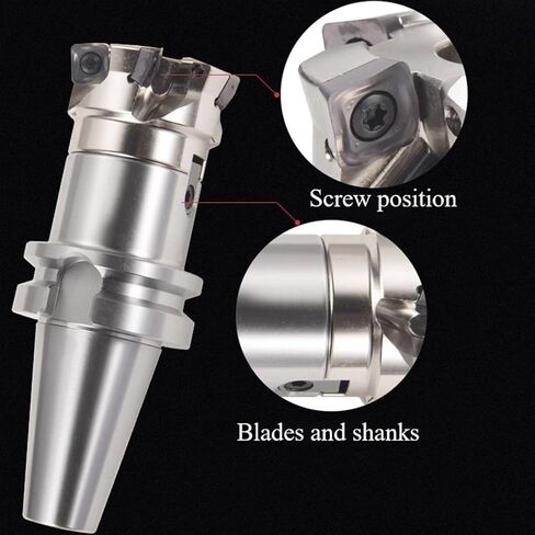 2 حزمة مطحنة وجه قابلة للفهرسة 1-1 / 4 "× 4" إزاحة رئيسية 75 درجة وجه 7 مزامير مطحنة قاطعة المطحنة in Kuwait