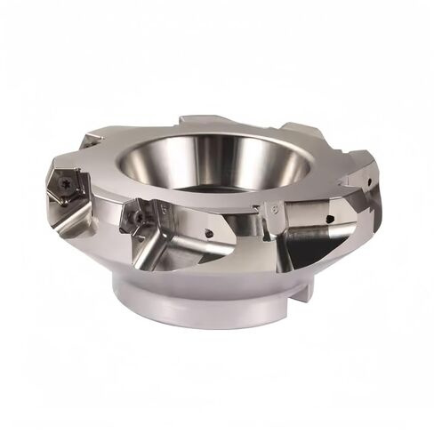 مطحنة وجه قابلة للفهرسة 1.6 بوصة × 5 بوصة 66 درجة، 8 مزامير، قاطعة طحن بارتفاع 2-1/2 بوصة للقطع الثقيل، تغذية سريعة، مقاومة منخفضة in Kuwait