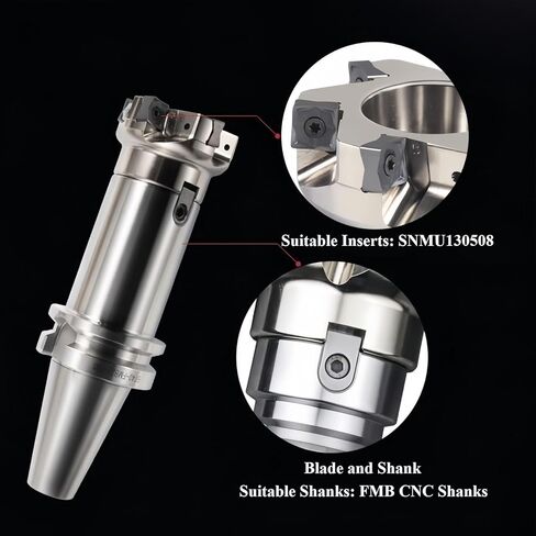 قاطع مطحنة الوجه، فتحة أربور 0.87 بوصة، قطر القطع 2 بوصة 88 درجة تغذية سريعة 5 قطع طحن المزامير in Kuwait