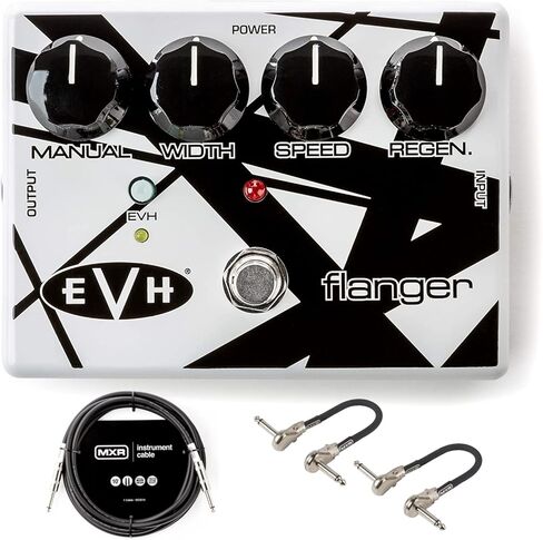 MXR EVH117 Flanger Guitar Effects Pedal Bundle with MXR Instrument Cable and 2 MXR Premium Patch Cables in Saudi Arabia