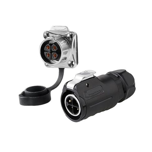 الطيران الصناعي 4-pin LP20 مع معدات السياج موصل ذكر وأنثى (مقبس أنثى بأربعة فتحات) in Kuwait