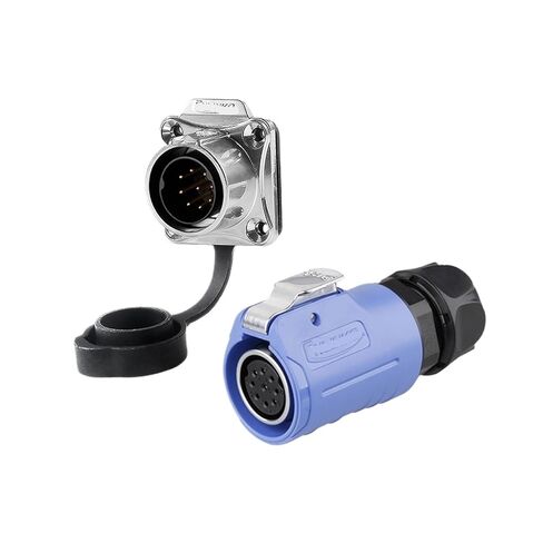 LP-20 مقبس الطيران 9 دبوس أربع فتحات شفة عكسية مع سياج موصل أنثى ذكر (مقعد عام شفة) in Kuwait