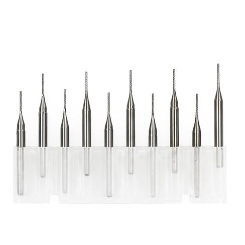 10pcs Carbide End Mill Engraving Milling Cutter Milling Cutter Set 0.8-1.3.175mm Corn Engraving Cutter 3.175mm Shank CNC Router Bit End Mill for PCB Machine(10pcs 1.9mm) in Saudi Arabia