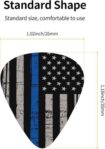 أعواد جيتار كلاسيكية (12 قطعة) للجيتار الكهربائي، والجيتار الصوتي، والمندولين والباس (مقاس واحد، علم الخط الأزرق الرفيع) in Kuwait