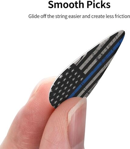 أعواد جيتار كلاسيكية (12 قطعة) للجيتار الكهربائي، والجيتار الصوتي، والمندولين والباس (مقاس واحد، علم الخط الأزرق الرفيع) in Kuwait