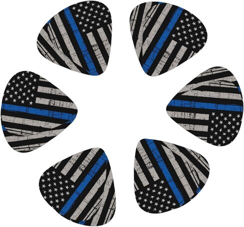 أعواد جيتار كلاسيكية (12 قطعة) للجيتار الكهربائي، والجيتار الصوتي، والمندولين والباس (مقاس واحد، علم الخط الأزرق الرفيع) in Kuwait