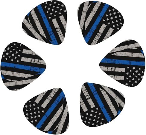 أعواد جيتار كلاسيكية (12 قطعة) للجيتار الكهربائي، والجيتار الصوتي، والمندولين والباس (مقاس واحد، علم الخط الأزرق الرفيع) in Kuwait