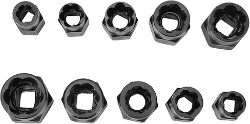 10PCS Nut Remover Set 9-19mm Extractor with 3/8inch Drive for Stripped Rusted Rounded Nuts in Saudi Arabia