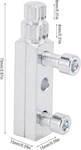 Yctze Stripped Screw Extractor Set, Alloy Steel Adjustable Design Removal Tool with Hex Handle for 1/2inch to 3/4 Inch Damaged Rusty Screws Broken Water Pipes Bolts and in Saudi Arabia
