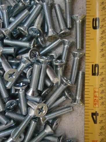 New Pack of Machine Screws #8/32 x 3/4" Long Phillips Flat Head Steel Zinc Lot of 100#4980 Multi-Purpose Comprehensive Hardware Fastener Assortment Kit WnyNEH05064 in Saudi Arabia