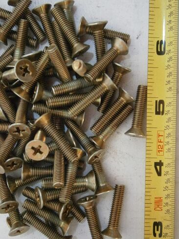 حزمة جديدة من براغي الماكينة 10-32 × 7/8 فيليبس ذات رأس مسطح من الفولاذ الأصفر والزنك مجموعة متنوعة من 50#1356 مجموعة أدوات تثبيت شاملة متعددة الأغراض WnyNEH04754 in Saudi Arabia