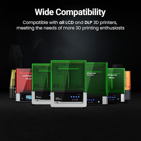 GK3 Ultra Boxed Standard Printer 3D الراتنج سريع المعالجة بالأشعة فوق البنفسجية سائل راتينج ثلاثي الأبعاد مع دقة عالية ولزوجة منخفضة مناسبة لطباعة 8K/12K/14K DLP LCD ثلاثية الأبعاد المنمنمات، مجموعات المرآب، HD رمادي فاتح 1.2 كجم in Kuwait