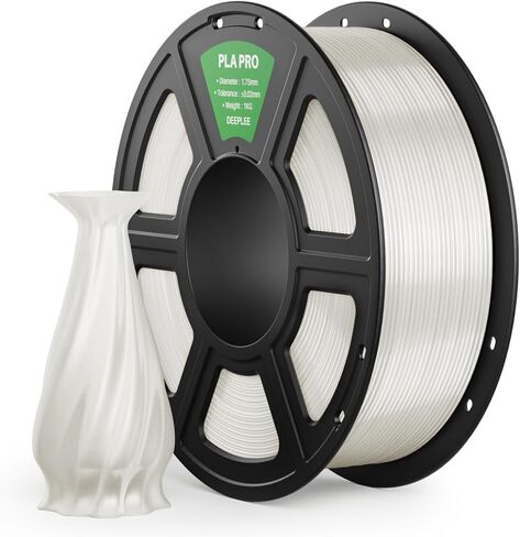 PLA PRO Filament 1.75 مم، خيوط طابعة ثلاثية الأبعاد أقوى متانة، دقة أبعاد خيوط PLA +/- 0.02 مم، جرح أنيق، يناسب معظم طابعات FDM ثلاثية الأبعاد، شفافة 1 كجم in Kuwait