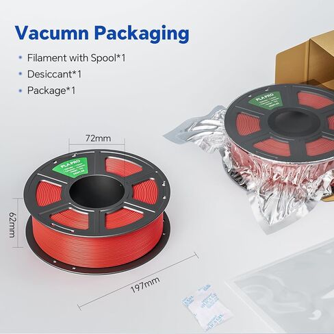 PLA PRO Filament 1.75 مم، خيوط طابعة ثلاثية الأبعاد أقوى متانة، دقة أبعاد خيوط PLA +/- 0.02 مم، جرح أنيق، يناسب معظم طابعات FDM ثلاثية الأبعاد، شفافة 1 كجم in Kuwait