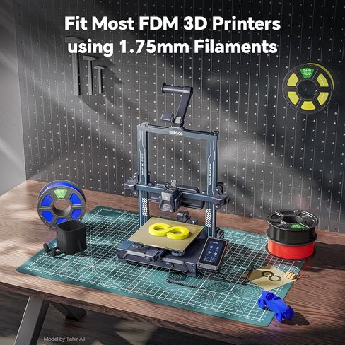 PLA PRO Filament 1.75 مم، خيوط طابعة ثلاثية الأبعاد أقوى متانة، دقة أبعاد خيوط PLA +/- 0.02 مم، جرح أنيق، يناسب معظم طابعات FDM ثلاثية الأبعاد، شفافة 1 كجم in Kuwait