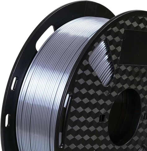 CC3D خيوط PLA الحريرية الفضية 1.75 مم 1 كجم خيوط طابعة ثلاثية الأبعاد مواد طباعة ثلاثية الأبعاد حريرية لامعة معدنية معدنية PLA فضية in Saudi Arabia