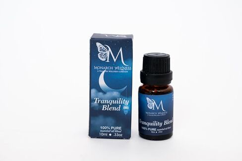 مزيج الزيوت العطرية من Monarch Wellness Tranquility - اللافندر والسترونيلا والبرتقال واليوسفي والبابونج الأزرق - العلاج العطري للمعلمين وتخفيف التوتر والاسترخاء في الفصل الدراسي (10 مل) in Saudi Arabia