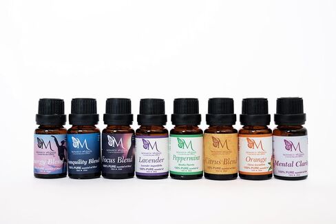 مزيج الزيوت العطرية من Monarch Wellness Tranquility - اللافندر والسترونيلا والبرتقال واليوسفي والبابونج الأزرق - العلاج العطري للمعلمين وتخفيف التوتر والاسترخاء في الفصل الدراسي (10 مل) in Saudi Arabia