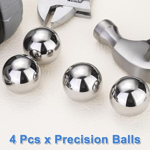 uxcell 10pcs Precision Balls 13/16" Diameter G100 Solid Chrome Steel Bearing Balls for Ball Bearing, Machinery, Automotive, and DIY (Mirror Finish) in Saudi Arabia