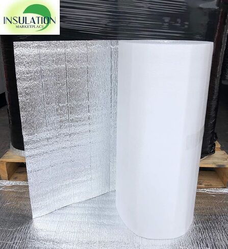 SmartSHIELD -3mm 24"x50ft Reflective Insulation roll, Foam Core Radiant Barrier, Thermal Insulation Shield - Engineered Foil/White Film in Saudi Arabia