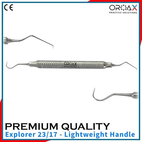 5-Piece Dual-End 17/23 & UNC15 Dental Probe & Explorer Set – Periodontal Instruments – Lightweight Hollow Handle Stainless Steel Kit for Hygienists, Dentists & Dental Schools in Saudi Arabia