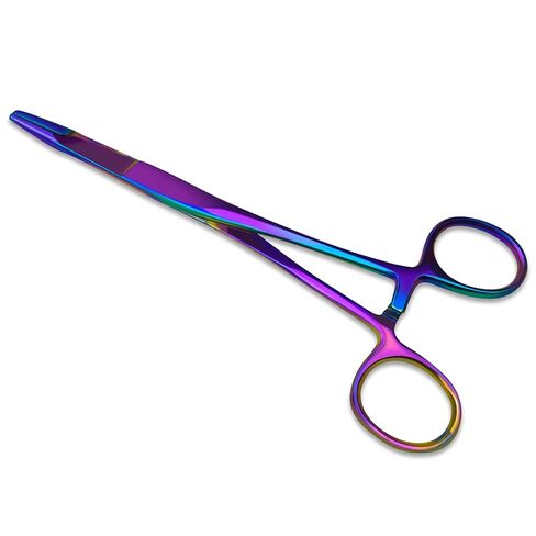 Olsen Hegar Needle Holder with Multicolor/Rainbow Titanium Coating – Premium Quality Needle Driver with Scissors Cutting Edges and Locking Mechanism (Rainbow, 6.5 Inch) in Saudi Arabia