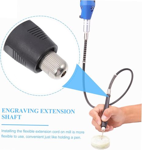 NUOBESTY مجموعة واحدة من عمود تمديد النقش سلك مرن للحفر، سهل التركيب، مادة متينة خفيفة الوزن للمناطق التي يصعب الوصول إليها متوافقة مع المطاحن الكهربائية in Kuwait