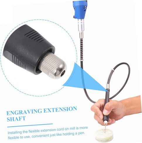 SHINEOFI 1Set Engraving Flexible Cord Extension Shaft for Drill Soft Axle Attachment for Convenient Use Tight Spaces for Electric Grinders and Engraving Machines in Saudi Arabia