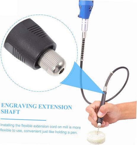 مجموعة واحدة من NUOBESTY سلك تمديد النقش مرفق مثقاب مرن للنحت الدقيق والتلميع للمساحات الضيقة والعمل التفصيلي وقبضة مريحة وسريعة in Kuwait