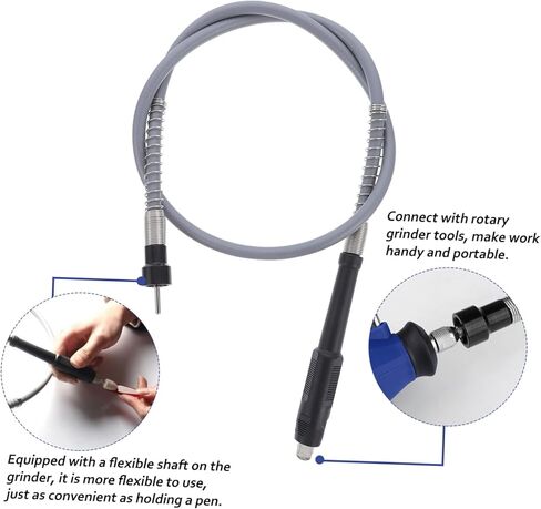 Flexible Drill Extension Shaft Adapter Drill Flexible Flex Shaft Compatible with Polishing Kits Grinding Wheels and Rotary Tools Durable in Saudi Arabia