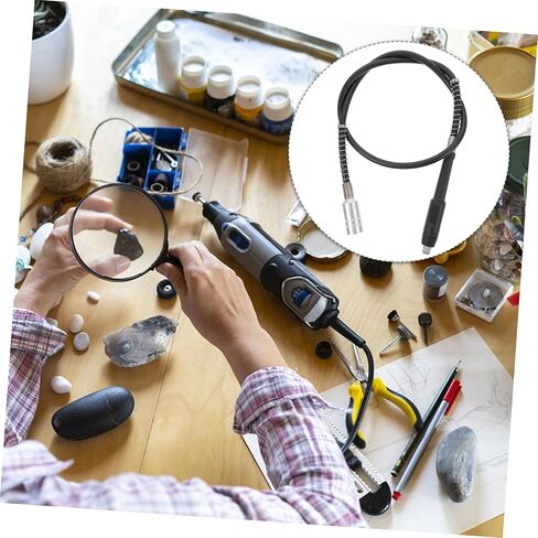 NUOBESTY مجموعة واحدة من عمود تمديد النقش المرن وخط تمديد المثقاب للأدوات الكهربائية سهلة التركيب لتلميع النحت الدقيق والحفر التي يصعب الوصول إليها in Kuwait