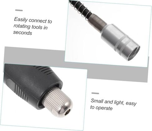 NUOBESTY مجموعة واحدة من عمود تمديد النقش المرن وخط تمديد المثقاب للأدوات الكهربائية سهلة التركيب لتلميع النحت الدقيق والحفر التي يصعب الوصول إليها in Kuwait