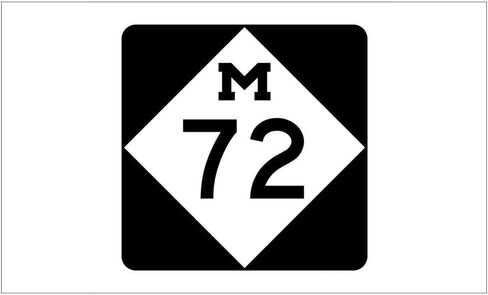 M-72، ملصق ممتص الصدمات من الفينيل لولاية ميشيغان مقاس 5 بوصة in Saudi Arabia