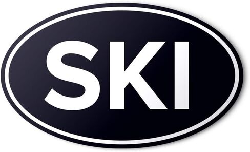 ملصق مصد السيارة من الفينيل المضاد للأشعة فوق البنفسجية من مايستر للرياضة وأنماط الحياة - SKI in Saudi Arabia