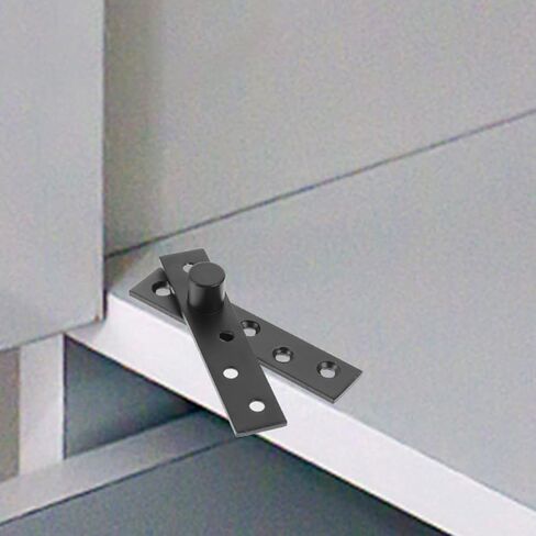 Ciieeo 360 Degree Pivot Hinge Large Black Eccentric Shaft Concealed Door Hinge for Interior and Shed Doors Heavy Duty Hardware in Saudi Arabia