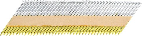 uxcell 2000Pcs 34 Degree 0.113" x 2" Framing Nails, Galvanized Carbon Steel Paper Collated Nails for Furniture/Constructions, Color Zinc in Saudi Arabia