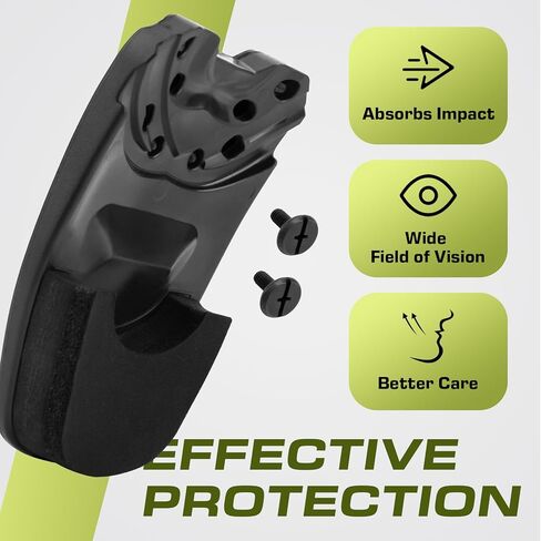 Reversible Extension Piece for Rawlings R16 Series Baseball Helmet Face Guard Attachment, R16 Baseball Jaw Guard Chin Guard for Rawlings Velo Teenage & Youth Batting Helmet, Black in Kuwait