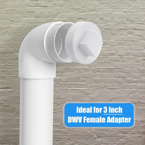 Cinsda 3 "PVC قابس تنظيف المجاري، NPT ذكر غطاء تصريف دافق ملولب لأنظمة أنابيب الصرف الصحي، غطاء الوصول إلى أنابيب مياه الصرف الصحي in Kuwait