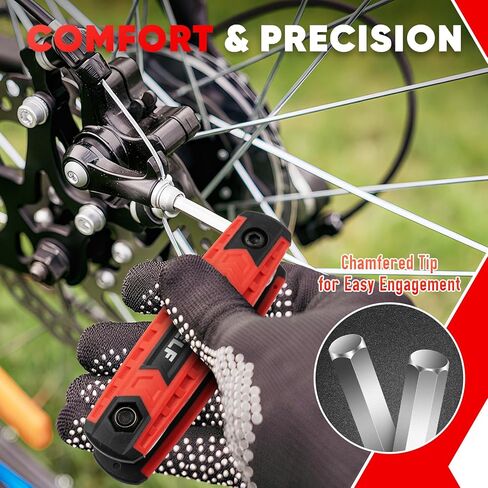 مجموعة مفاتيح ألين من DIYSELF مكونة من 17 قطعة لإصلاح منزل الرماية بالدراجة، متري وSAE، مجموعة مفاتيح سداسية قابلة للطي للباب، والتخلص من القمامة، أداة مفتاح ألين للكهربائيين الرجال والأب والزوج in Kuwait