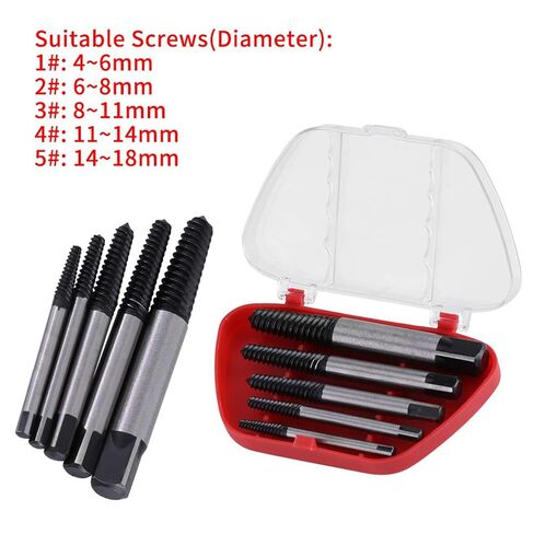 CHICIRIS Broken Screw Extractor Kit Extra Gripping Power Screw Remover 5pcs for Mechanics Engineers in Saudi Arabia