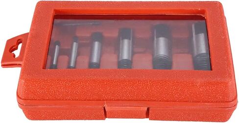 Broken Water Pipe Extractor 8pcs, Damaged Water Pipe Screw Bolt Extractor Remover Easy Out Set with Storage Case for Removing Stripped Screws and Broken Bolts in Kuwait