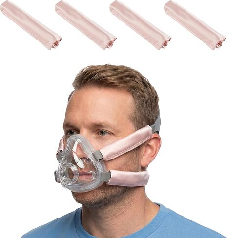 4 عبوات من أغطية أشرطة CPAP، وسائد حزام قناع ناعمة عالمية، تقلل العلامات الحمراء والضغط والألم، أغطية مريحة لأحزمة قناع CPAP لتخفيف الجلد (وردي) in Saudi Arabia