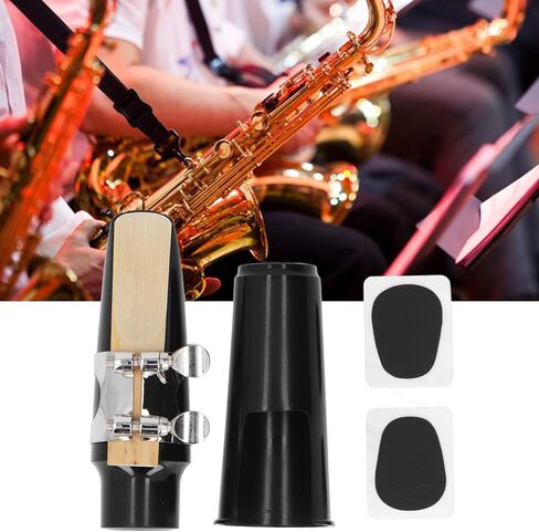 Professional Alto Saxophone Head Set with Mouthpiece, ABS Material, Enhanced Sound Clarity for Student and Beginner Practice, Durable Musical Instrument Accessories Comfortable in Saudi Arabia