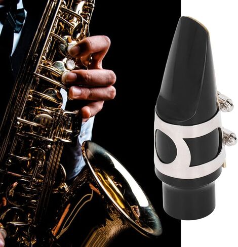 Professional Alto Saxophone Head Set with Mouthpiece, ABS Material, Enhanced Sound Clarity for Student and Beginner Practice, Durable Musical Instrument Accessories Comfortable in Saudi Arabia