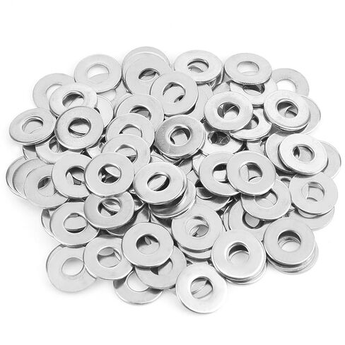 1/4" Stainless Flat Washer, 5/8" Outside Diameter, Stainless Steel Washers Flat (100 Pack) in Saudi Arabia