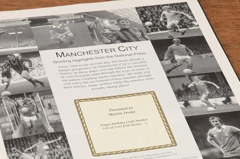 Signature gifts Manchester United UK English Football History Book - Last Minute Man U Soccer Fan Gift - Soccer History Told Through Archive Newspaper Coverage (Manchester United - Man Utd) in Saudi Arabia