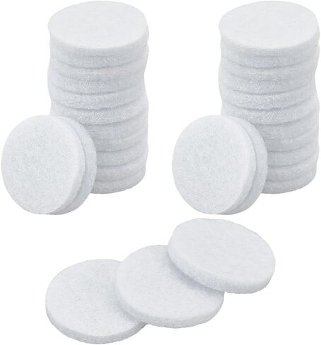 WADORN 100Pcs 30mm Round Aromatherapy Diffuser Refill Pad, Essential Oil Diffuser Replacement Refill Pads Microfiber Absorbing Circle Essential Pads for Diffuser Necklace Vent Clip Home Car in Saudi Arabia