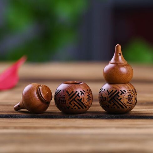 4-Piece Hand-Carved Wooden Mini Bottles – Floral/Geometric Patterns, Essential Oil Diffusers & DIY Craft Supplies in Saudi Arabia