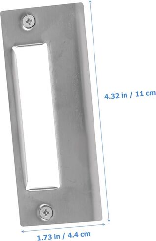 Mikikit 5pcs Door Strike Plates for Enhanced Security Deadbolt Reinforcement Plates for Front Doors Easy Installation and Impact Resistant Design in Saudi Arabia