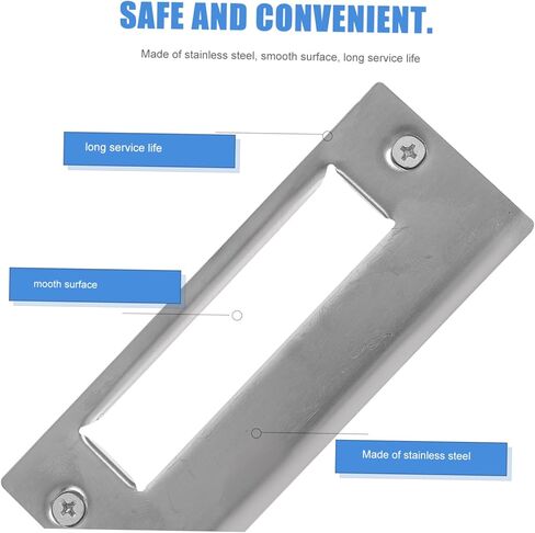 Mikikit 5pcs Door Strike Plates for Enhanced Security Deadbolt Reinforcement Plates for Front Doors Easy Installation and Impact Resistant Design in Saudi Arabia